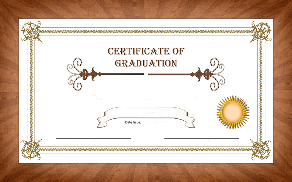 Certificate of graduation